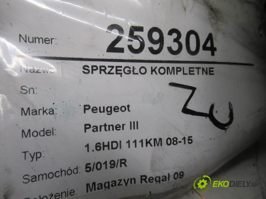 Peugeot Partner III  2011 82 kW 1.6HDI 111KM 08-15 1600 Spojková sada (bez ložiska) komplet  (Kompletné sady (bez ložiska))