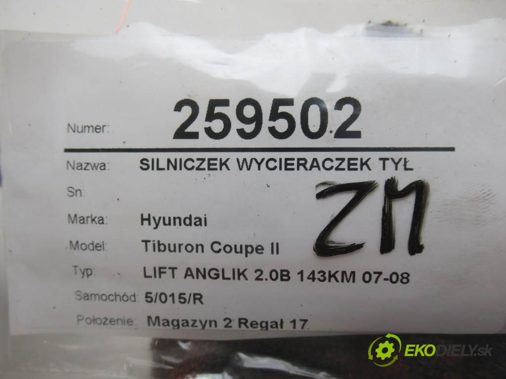 Hyundai Tiburon Coupe II  2008 105 kW LIFT ANGLIK 2.0B 143KM 07-08 2000 motorek stěračů zadní část 98700-2C050