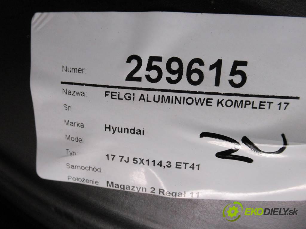 Hyundai     17 7J 5X114,3 ET41  disky hliníkové - 17  (Hliníkové)