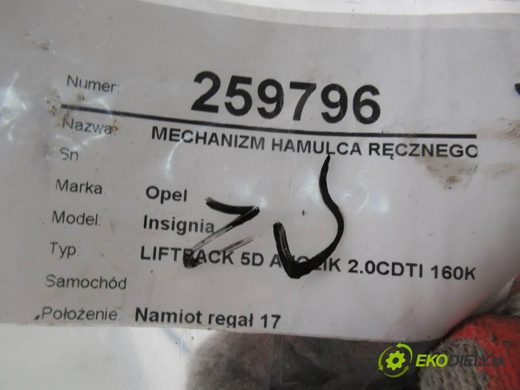 Opel Insignia    LIFTBACK 5D ANGLIK 2.0CDTI 160KM 08-13  mechanismus brzdy ruční brzdy 13310023 (Ruční brzdy)
