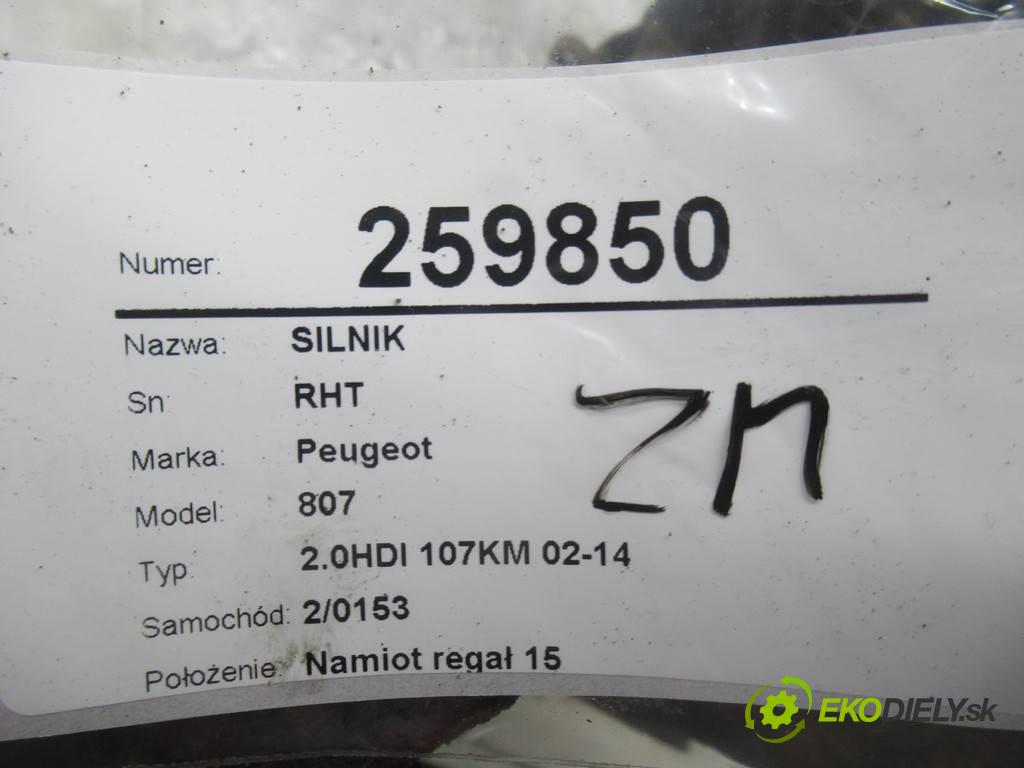 Peugeot 807  2003 79 kW 2.0HDI 107KM 02-14 2000 motor RHT  (Motory (kompletní))