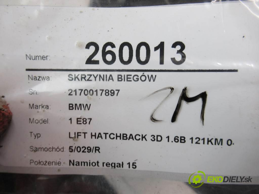 BMW 1 E87  2008 90 kW LIFT HATCHBACK 3D 1.6B 121KM 04-11 1600 Prevodovka - 2170017897 CBL (Prevodovky)