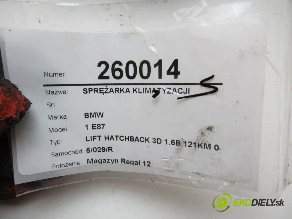 BMW 1 E87  2008 90 kW LIFT HATCHBACK 3D 1.6B 121KM 04-11 1600 Kompresor klimatizácie 9182794 (Kompresory klimatizácie)
