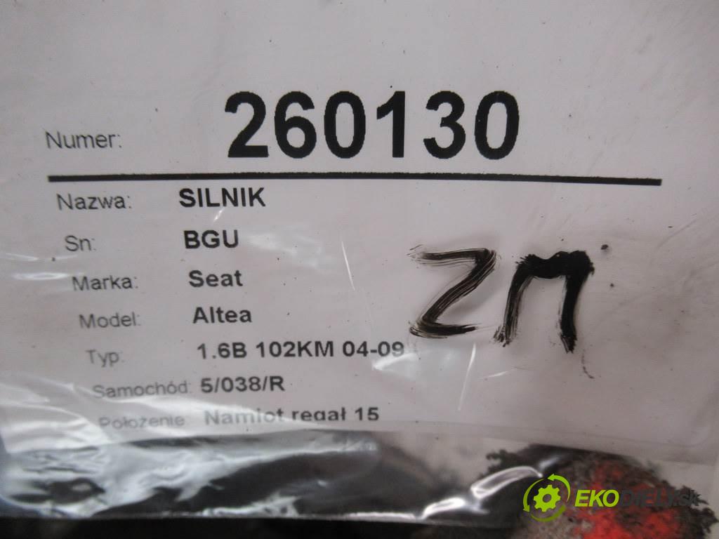 Seat Altea  2005 75 kW 1.6B 102KM 04-09 1600 Motor BGU (Motory (kompletné))