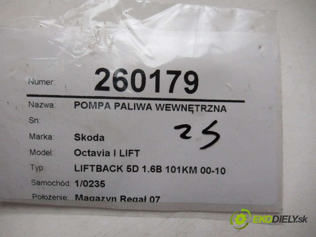 Skoda Octavia I LIFT  2002 74 kW LIFTBACK 5D 1.6B 101KM 00-10 1600 pumpa paliva vnitřní 1J0919051H (Palivové pumpy, čerpadla)