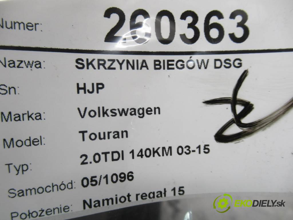 Volkswagen Touran  2005 103kw 2.0TDI 140KM 03-15 1968 převodovka - DSG HJP