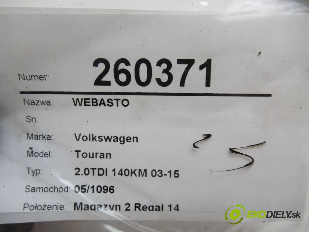 Volkswagen Touran  2005 103kw 2.0TDI 140KM 03-15 1968 Webasto 1K0815065R (Webasto)