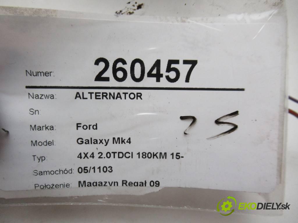 Ford Galaxy Mk4  2016 132 kW 4X4 2.0TDCI 180KM 15- 2000 Alternátor DS7T-10300-KD (Alternátory)