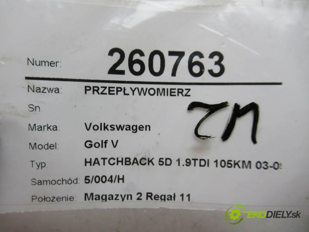 Volkswagen Golf V  2006 77 kW HATCHBACK 5D 1.9TDI 105KM 03-09 1900 Váha vzduchu 038906461B (Váhy vzduchu)