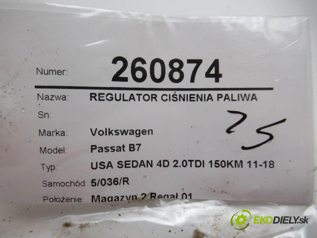 Volkswagen Passat B7  2015 110 kW USA SEDAN 4D 2.0TDI 150KM 11-18 2000 Regulátor tlaku paliva  (Ostatné)