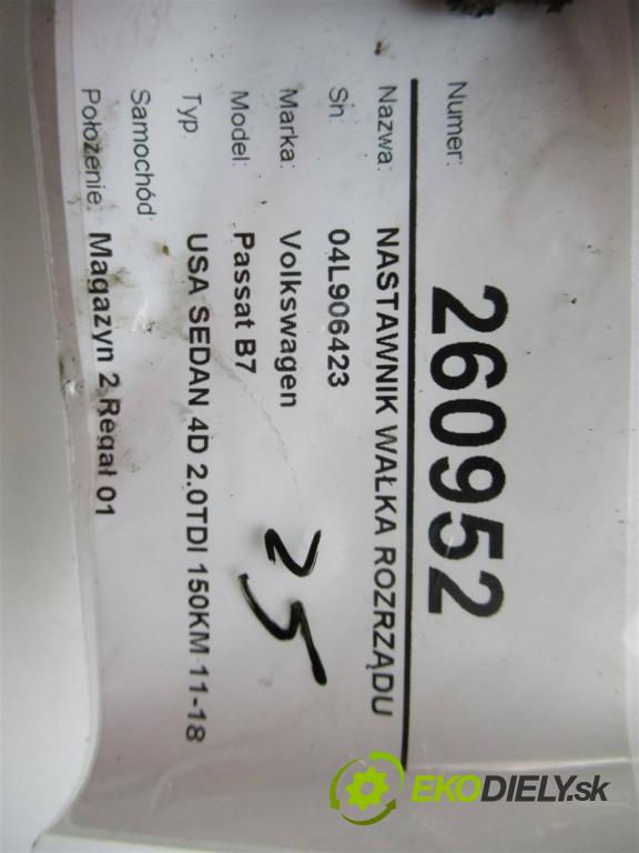 Volkswagen Passat B7    USA SEDAN 4D 2.0TDI 150KM 11-18  nastavovač vačkového hřídele - 04L906423