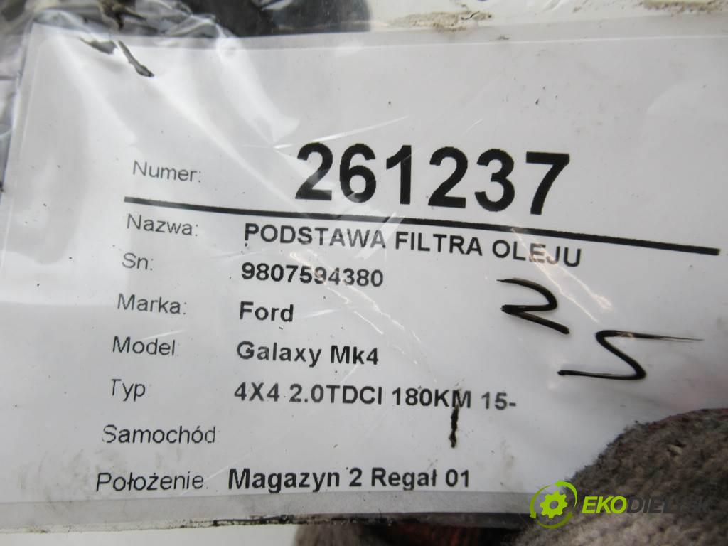 Ford Galaxy Mk4    4X4 2.0TDCI 180KM 15-  obal filtra oleje 9807594380 (Kryty filtrů oleje)