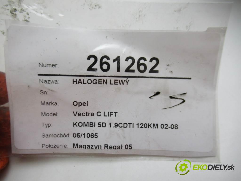 Opel Vectra C LIFT  2007 88 kW KOMBI 5D 1.9CDTI 120KM 02-08 1910 hmlové svetlo, hmlovka levý 13170953