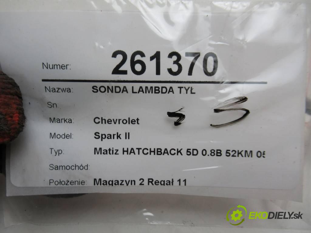 Chevrolet Spark II    Matiz HATCHBACK 5D 0.8B 52KM 05-09  sonda lambda zadní část  (Lambda sondy)