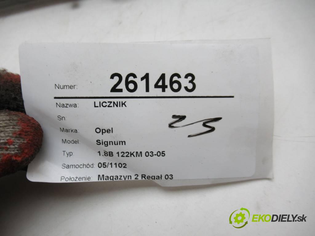 Opel Signum  2004 90 kW 1.8B 122KM 03-05 1800 Prístrojovka 13159794BH (Prístrojové dosky, displeje)