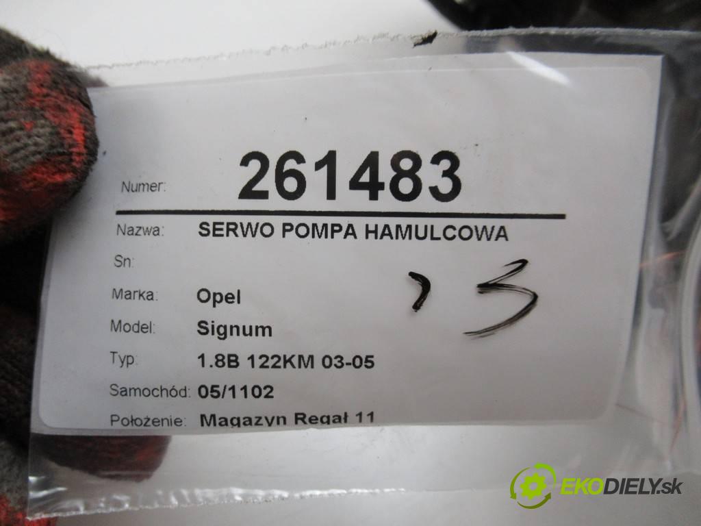 Opel Signum  2004 90 kW 1.8B 122KM 03-05 1800 posilovač pumpa brzdová 13126710 (Posilovače brzd)