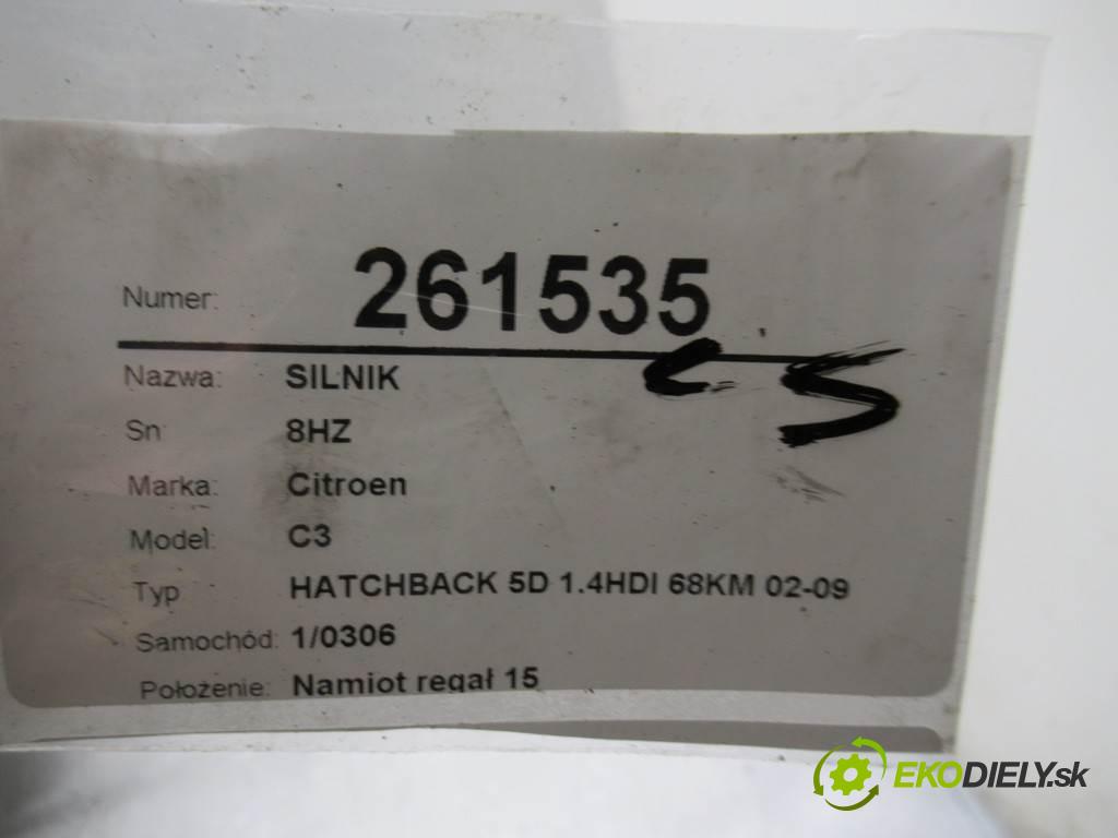 Citroen C3  2006 50 kW HATCHBACK 5D 1.4HDI 68KM 02-09 1400 Motor 8HZ (Motory (kompletné))