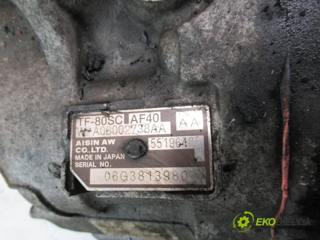 Fiat Croma  2006  KOMBI 5D 1.9JTD 150KM 05-11 1900 převodovka - AF40 TF-80SC (Převodovky)