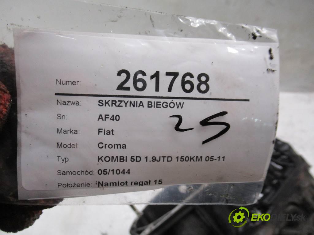 Fiat Croma  2006  KOMBI 5D 1.9JTD 150KM 05-11 1900 převodovka - AF40 TF-80SC (Převodovky)