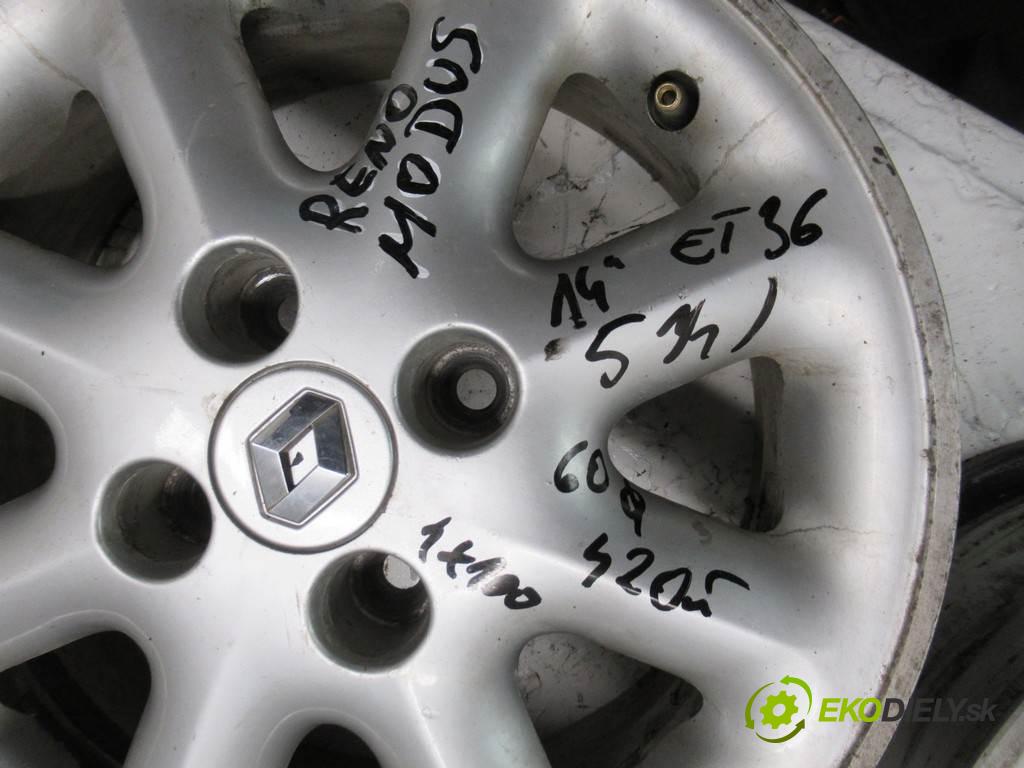 Renault Modus    14 5,5J 4X100 ET36  disky hliníkové - 14  (Hliníkové)