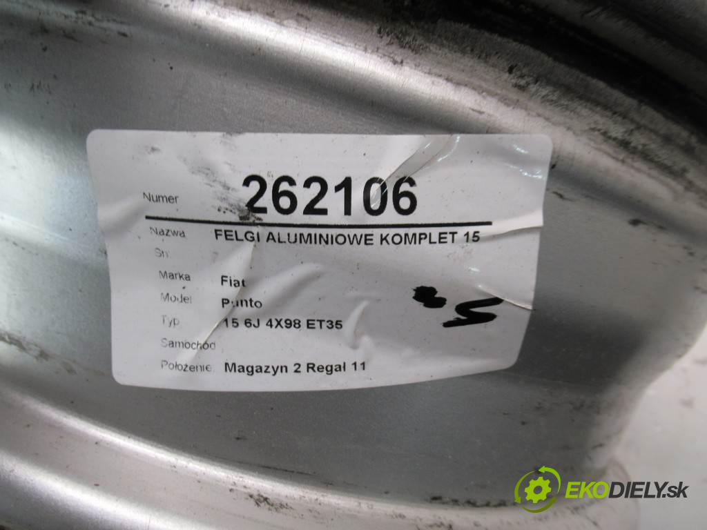 Fiat Punto    15 6J 4X98 ET35  disky hliníkové - 15  (Hliníkové)