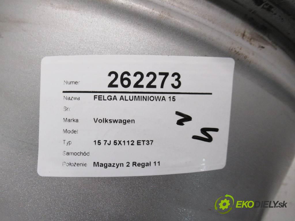 Volkswagen     15 7J 5X112 ET37  disk - 15  (Hliníkové)