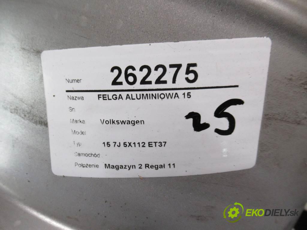 Volkswagen     15 7J 5X112 ET37  disk - 15  (Hliníkové)