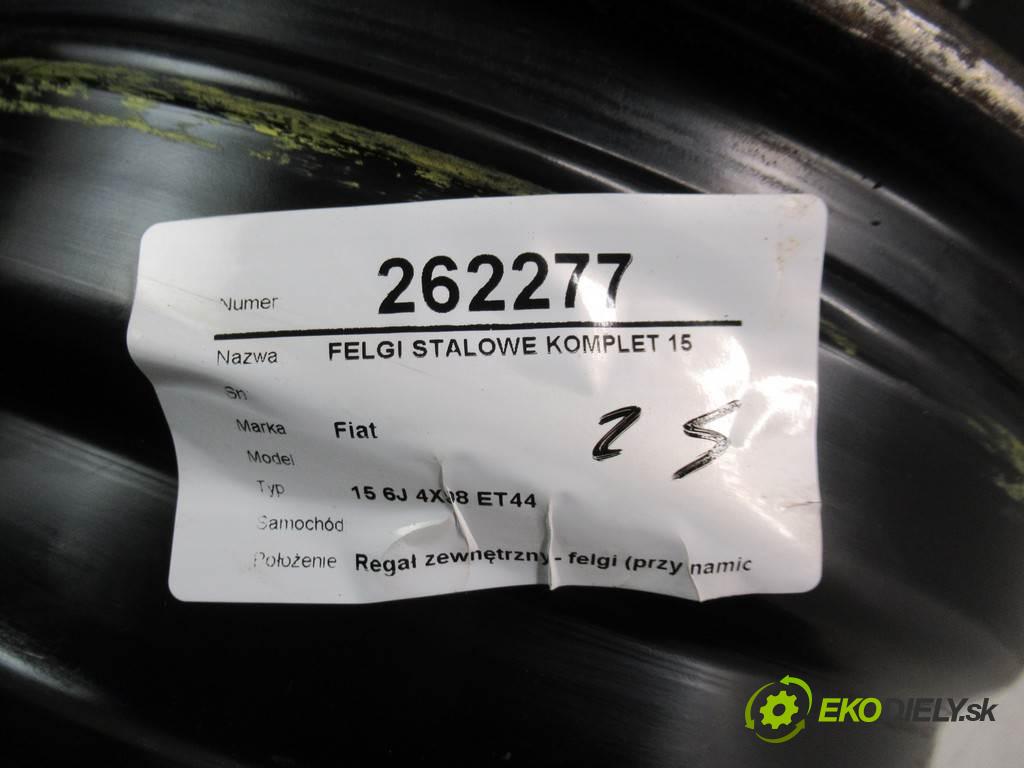 Fiat     15 6J 4X98 ET44  disky plechové - 15  (Plechové)