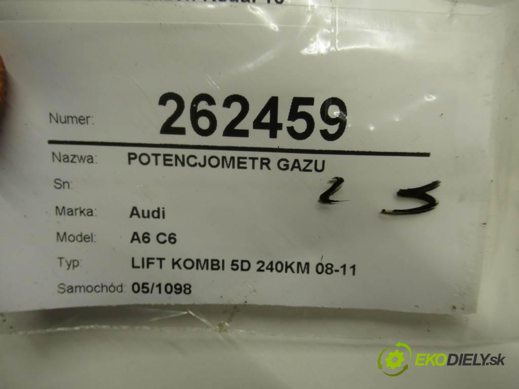 Audi A6 C6  2011 176kw LIFT KOMBI 5D 240KM 08-11 3000 Potenciometer plynového pedálu 6K1723523 (Pedále)