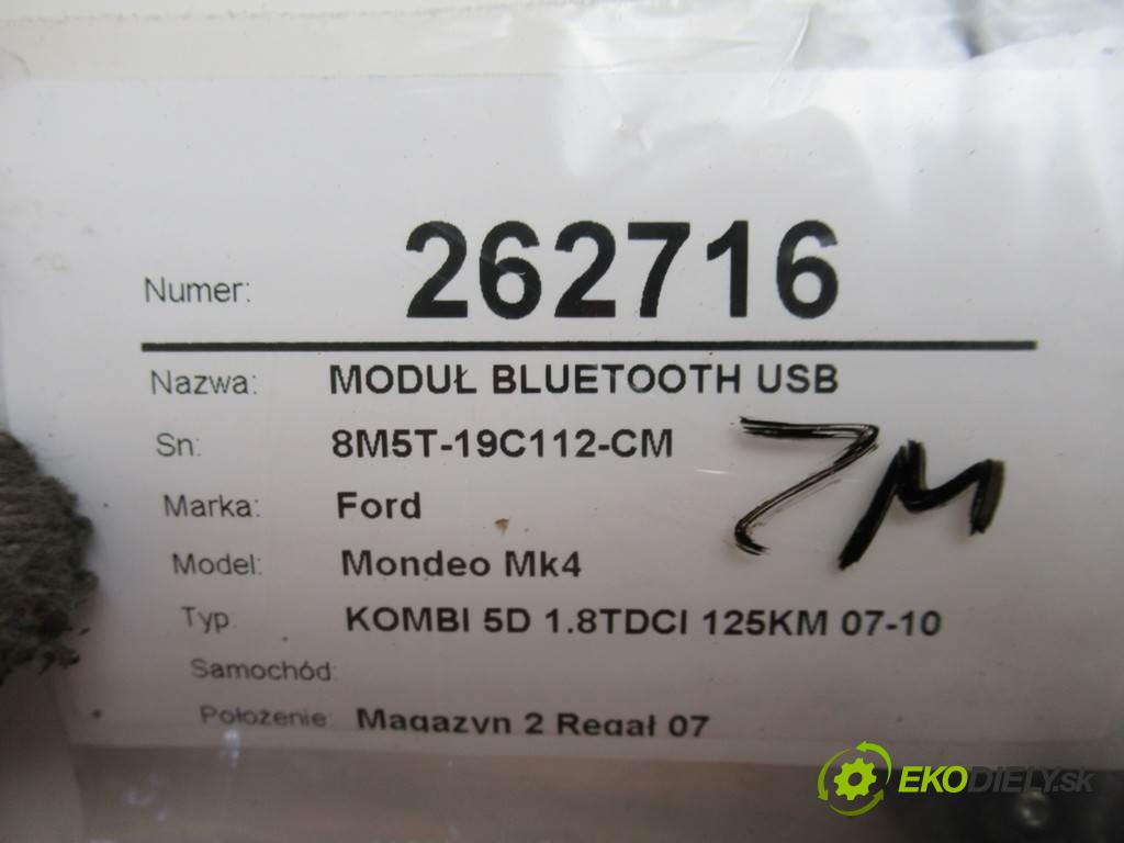 Ford Mondeo Mk4    KOMBI 5D 1.8TDCI 125KM 07-10  modul bluetooth USB 8M5T-19C112-CM