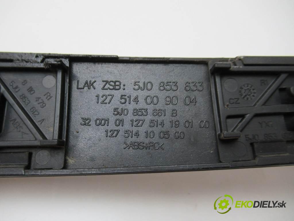 Skoda Fabia II  2010 44 kW HATCHBACK 5D 1.2B 60KM 07-14 1200 Mriežka maska 5J0853633A (Mriežky, masky)