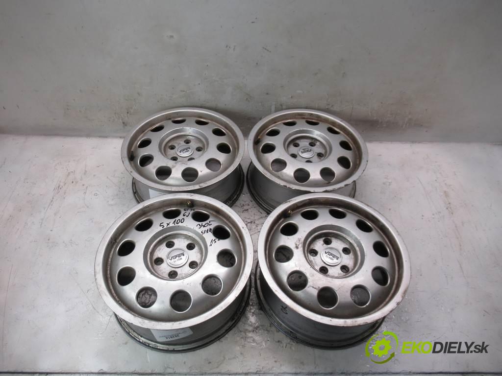 Audi     15 6J 5X100 ET38  disky hliníkové - 15  (Hliníkové)