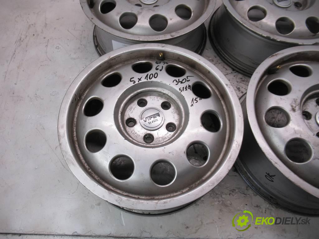 Audi     15 6J 5X100 ET38  disky hliníkové - 15  (Hliníkové)