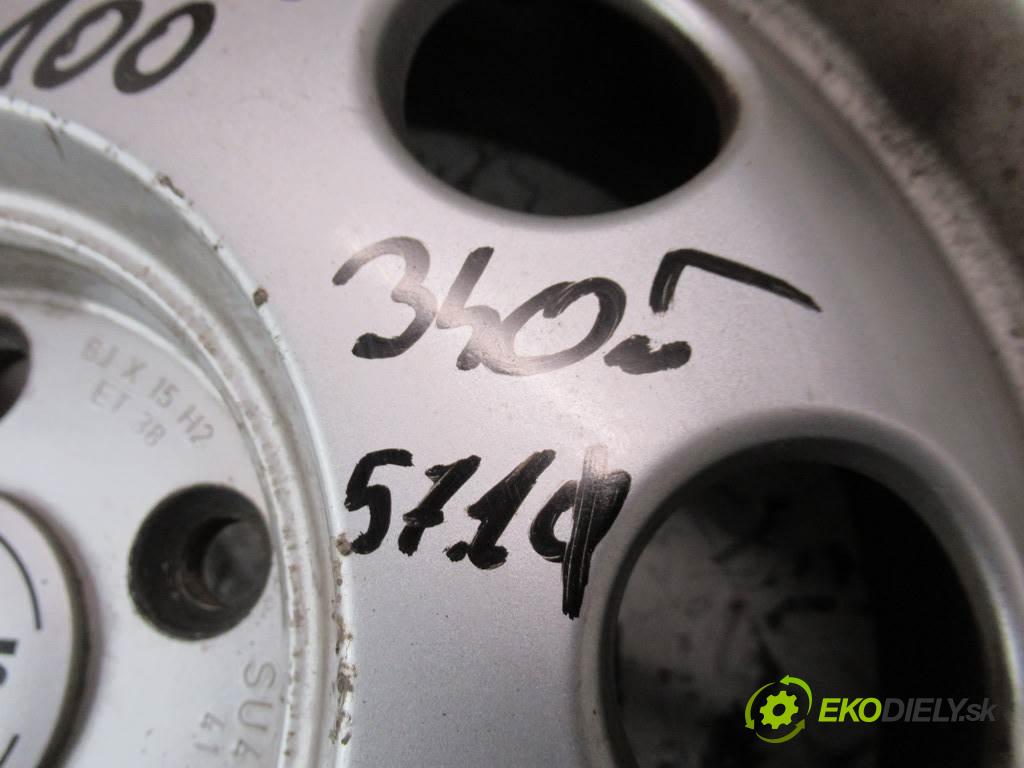 Audi     15 6J 5X100 ET38  disky hliníkové - 15  (Hliníkové)