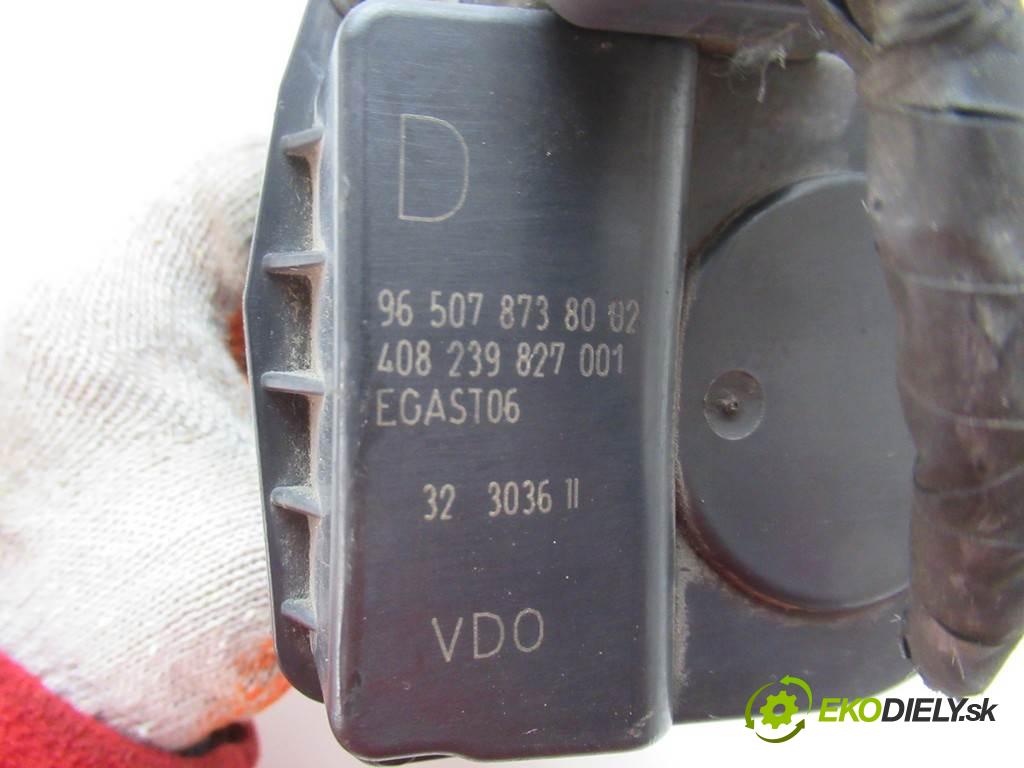 Peugeot 407  2007 92 kW SEDAN 4D 1.8B 125KM 04-11 1700 Škrtiaca klapka 9650787380 (Škrtiace klapky)