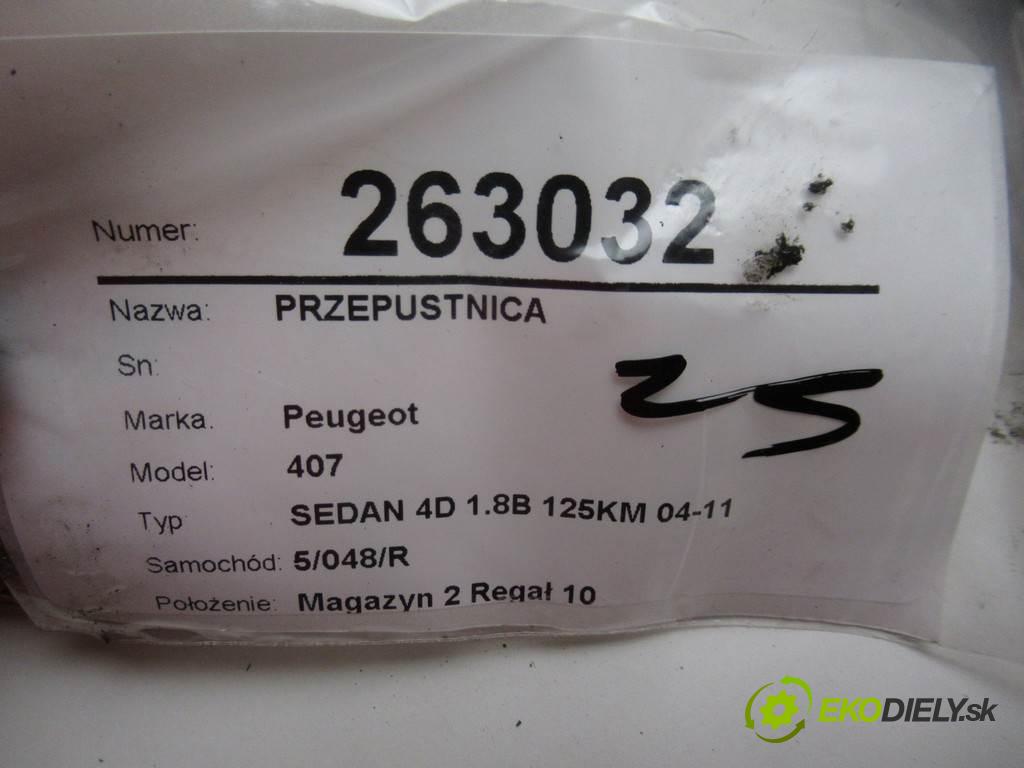 Peugeot 407  2007 92 kW SEDAN 4D 1.8B 125KM 04-11 1700 Škrtiaca klapka 9650787380 (Škrtiace klapky)