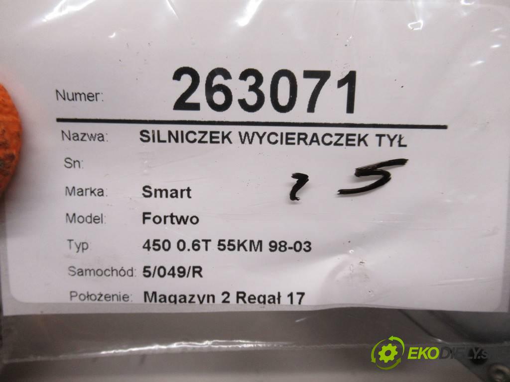 Smart Fortwo  1999 40 kW 450 0.6T 55KM 98-03 600 motorek stěračů zadní část 113000206