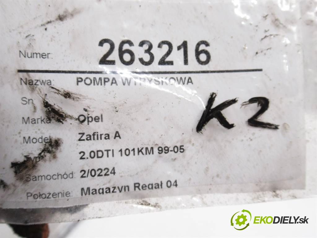 Opel Zafira A  2002 74 kW 2.0DTI 101KM 99-05 2000 Pumpa vstrekovacia 0470504015 (Vstrekovacie čerpadlá)