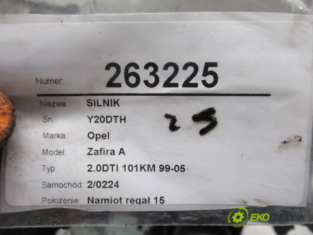 Opel Zafira A  2002 74 kW 2.0DTI 101KM 99-05 2000 motor Y20DTH  (Motory (kompletní))