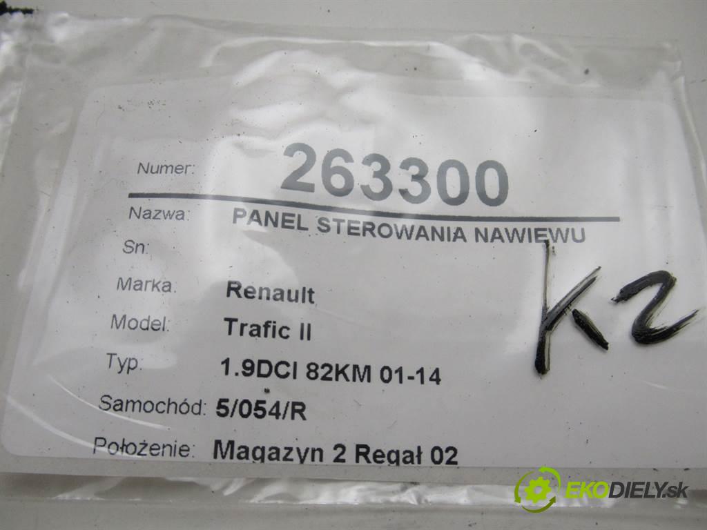 Renault Trafic II  2006 60 kW 1.9DCI 82KM 01-14 1900 Panel ovládania kúrenia W964097KP (Prepínače, spínače, tlačidlá a ovládače kúrenia)