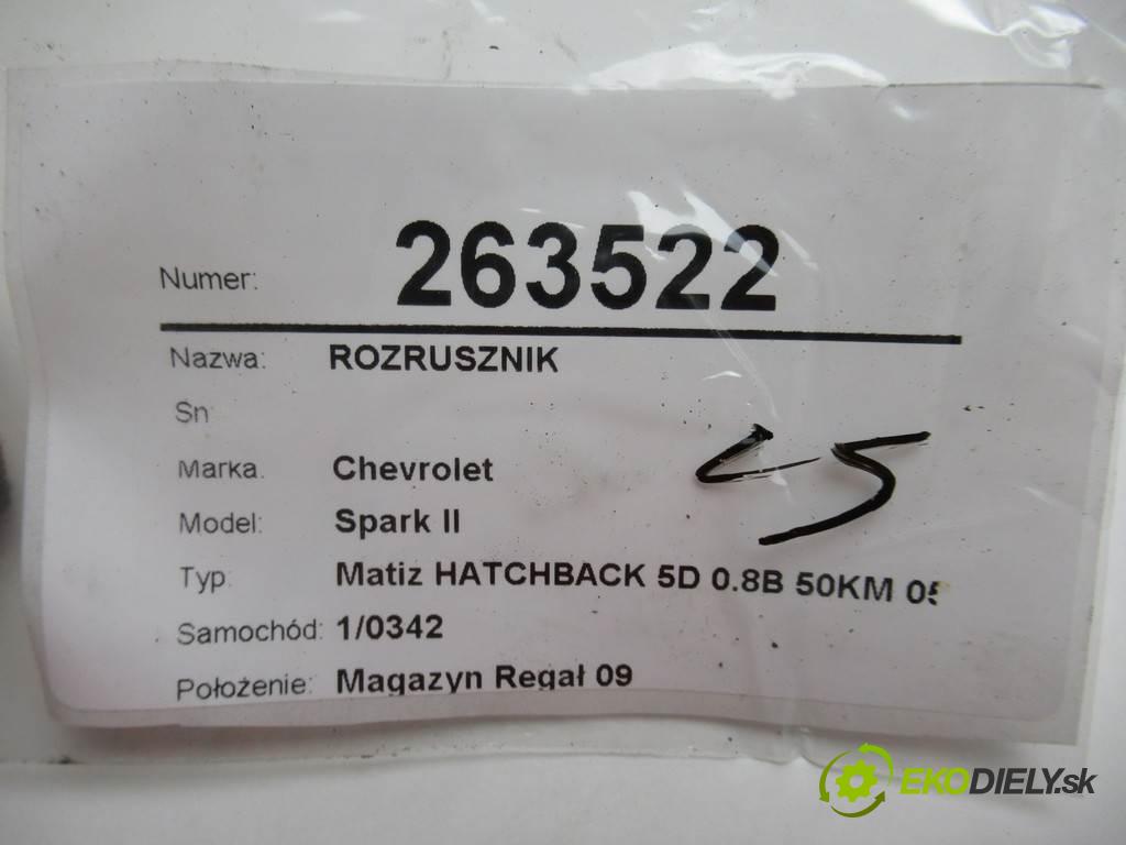 Chevrolet Spark II  2008  Matiz HATCHBACK 5D 0.8B 50KM 05-09 800 startér 96943428 (Startéry)