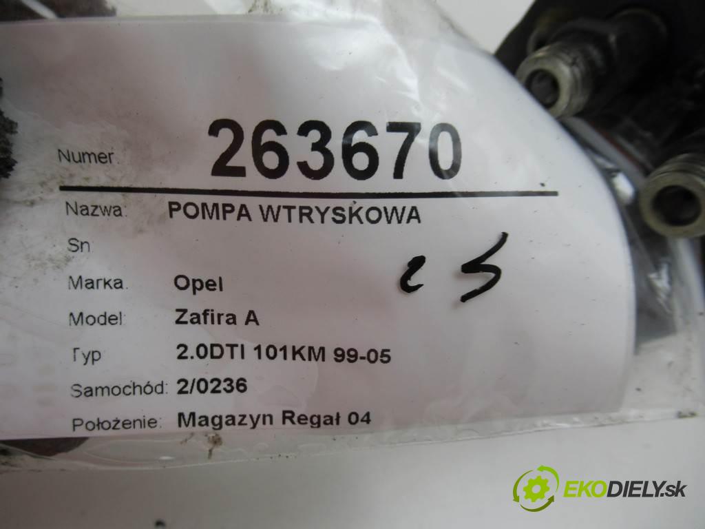 Opel Zafira A  2001 74 kW 2.0DTI 101KM 99-05 2000 Pumpa vstrekovacia 0470504015 (Vstrekovacie čerpadlá)
