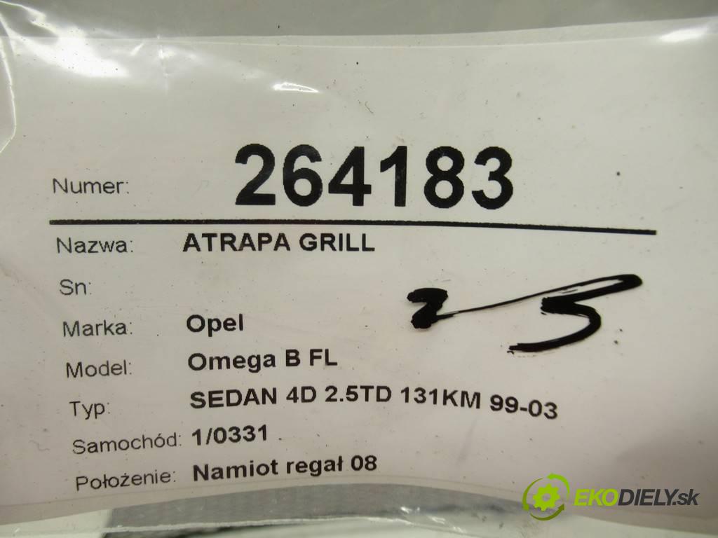 Opel Omega B FL  2000 96 kW SEDAN 4D 2.5TD 131KM 99-03 2500 Mriežka maska  (Mriežky, masky)