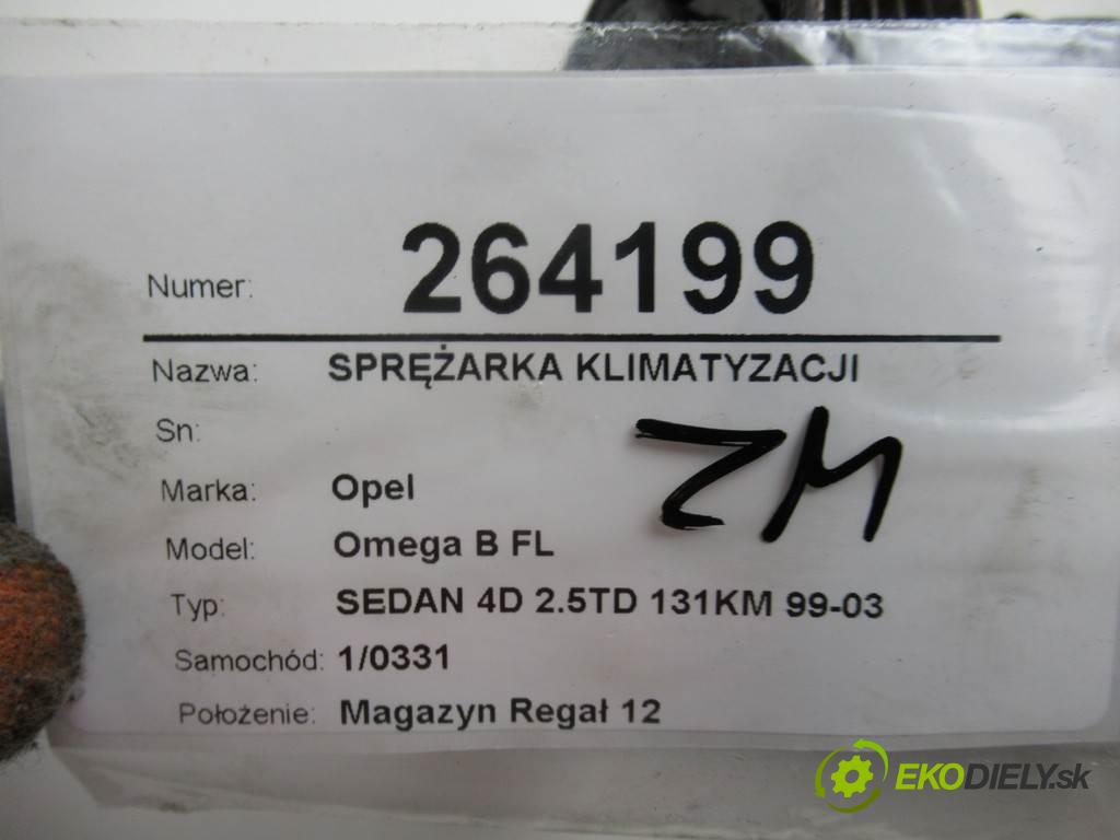 Opel Omega B FL  2000 96 kW SEDAN 4D 2.5TD 131KM 99-03 2500 Kompresor klimatizácie  (Kompresory klimatizácie)
