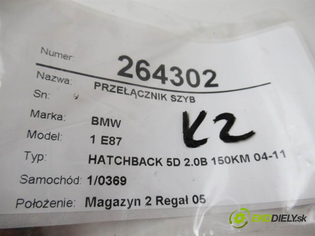 BMW 1 E87  2005 110 kW HATCHBACK 5D 2.0B 150KM 04-11 2000 Prepínač okien 6952036 (Prepínače, spínače, tlačidlá a ovládače kúrenia)