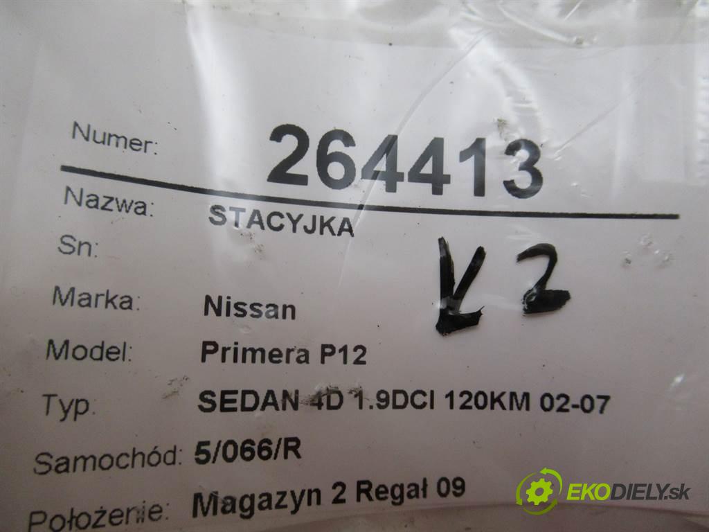 Nissan Primera P12  2005 88 kW SEDAN 4D 1.9DCI 120KM 02-07 1900 spinačka  (Spínacie skrinky a kľúče)