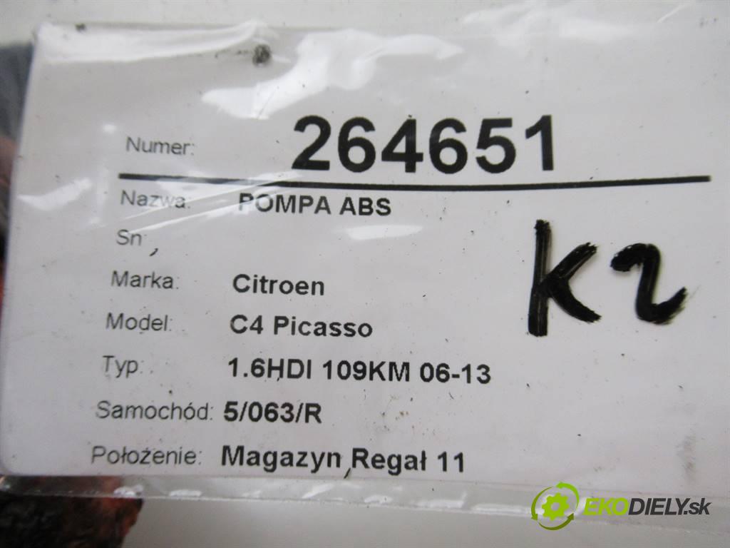 Citroen C4 Picasso  2008 80 kW 1.6HDI 109KM 06-13 1600 Pumpa ABS 9665106680 (Pumpy ABS)