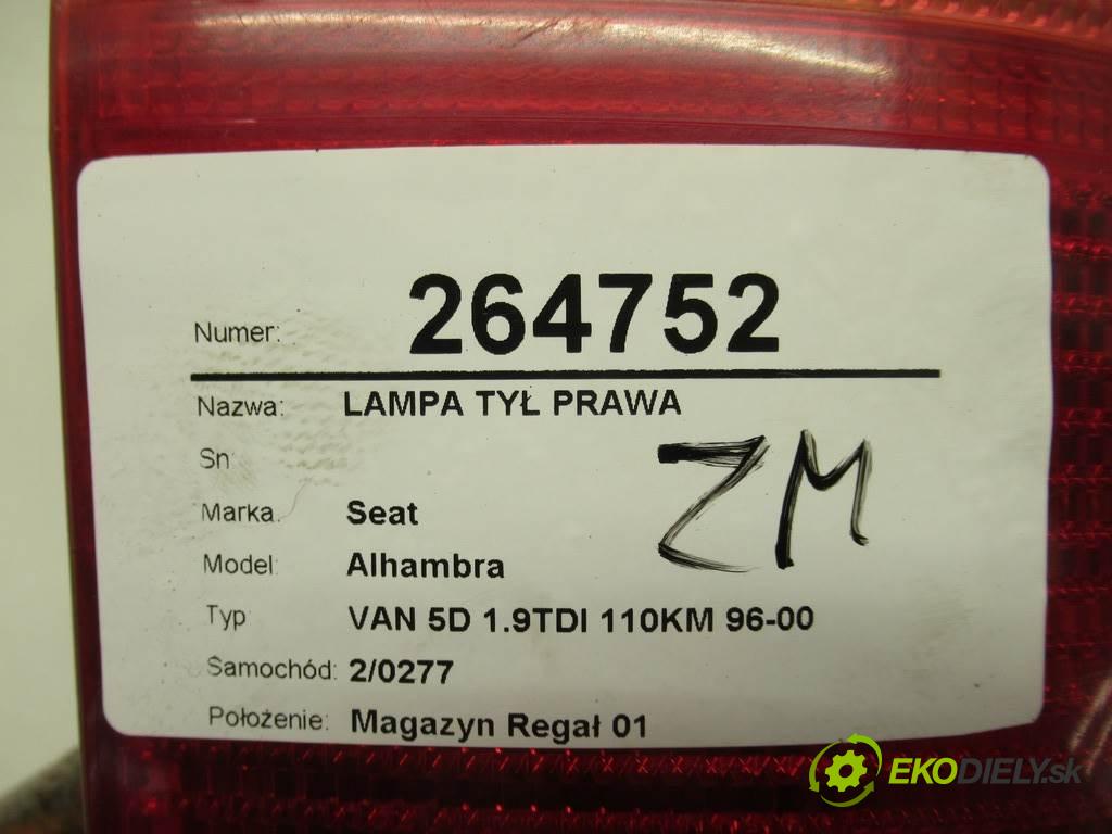 Seat Alhambra  1999 81 kW VAN 5D 1.9TDI 110KM 96-00 1900 Svetlo zad pravá  (Ostatné)