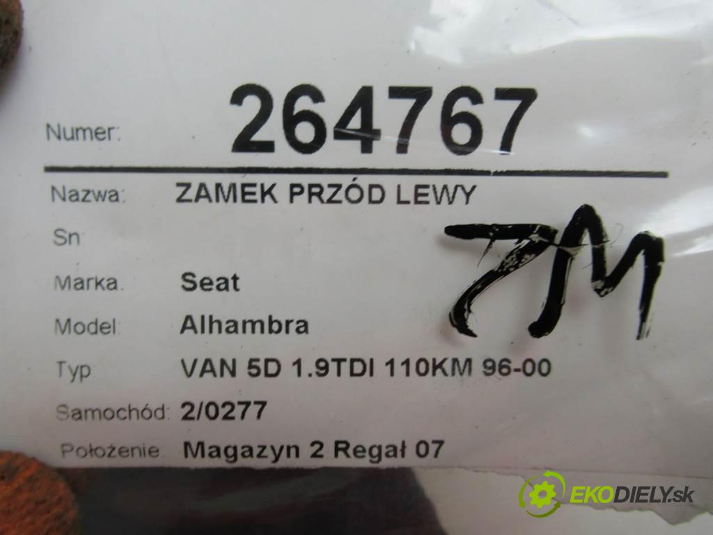 Seat Alhambra  1999 81 kW VAN 5D 1.9TDI 110KM 96-00 1900 zámok predný ľavy 7M1837011AM