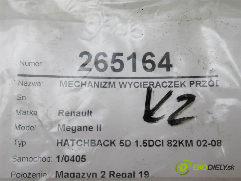 Renault Megane II  2004 60 kW HATCHBACK 5D 1.5DCI 82KM 02-08 1500 Mechanizmus stieračov predný  (Motorčeky stieračov predné)